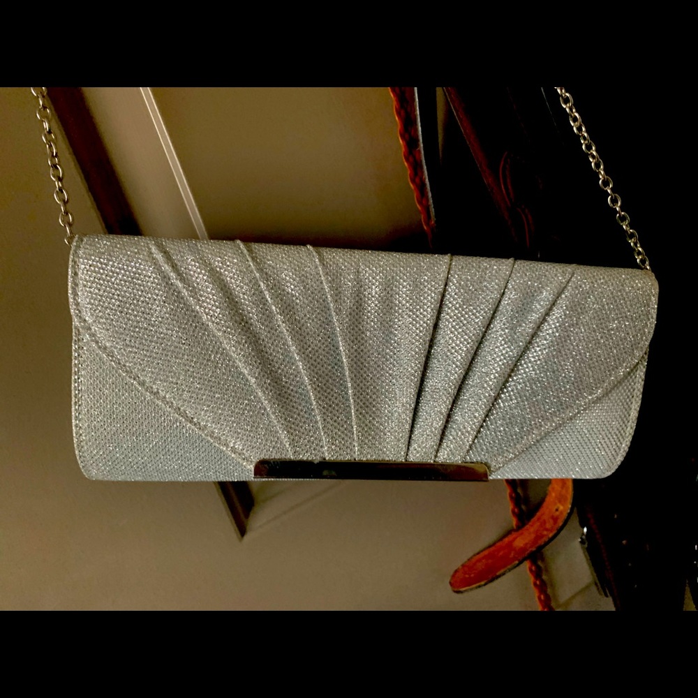 Call it spring silver glittery purse.